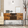 Industrial Buffet Sideboard Freestanding Kitchen Cupboard Console Table W/ Rack