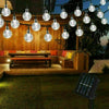 100LED SOLAR POWERED RETRO BULB STRING LIGHTS&GARDEN OUTDOOR FAIRY SUMMER LAMP