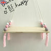 Wall Hanging Wooden Shelf Rope Swing Shelves Storage Baby Kids Bedroom Decor UK