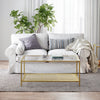 Coffee Table Tea Table Tempered Glass Top/Storage Shelf Living Room LGT031A01