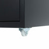4 Drawer Metal Mobile Office Filing Pedestal Cabinet File Storage White/Black UK