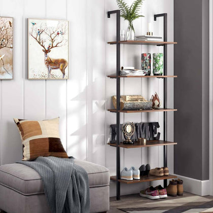 5 Tiers Vintage Flower Rack Book Stand Ladder Shelf Storage Plants Display Unit