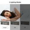 New LED Electric Digital Alarm Clock USB / Battery Mirror Temperature Display UK