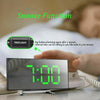 LED Digital Alarm Clock Mains USB/Battery Temperature Large Mirror Display 2021