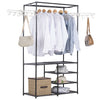 Heavy Duty Clothes Rail Rack Display Stand Storage Garment Metal Shelf Unit Home
