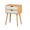 Bedside Table Cabinet Wooden Nightstand with Drawer Storage Bedroom Furniture