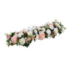 Artificial Silk Peony Flower Row Wall Table Panel Wedding Supply Background Deco