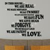 Walplus Family House Rule Quote Wall Art Sticker Decoration Decal with Swarovski