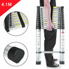 EN131 Heavy Duty Telescopic Ladder Multipurpose Extendable Laders Aluminium 4.1m