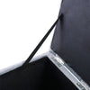 Square Ottoman Stool Dressing Table Chair Footstool Velvet Padded Storage Box