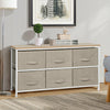 5|6|8 Draws Fabric Chest of Drawer Bedroom Furniture Hallway Storage Metal Frame
