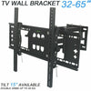 TV Wall Mount Bracket Motion Tilt Swivel Pivot Tough For 32 40 50 55 60 65 inch