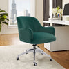 Swivel Computer Desk Chair Office Executive Velvet Padded Armchair Adjustable