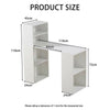 Computer Desk with Shelves PC Laptop Table Home Office Corner Workstation White