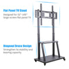 Heavy Duty Floor TV Cart Stand Entertainment Exhibition Trolley for 32’’-100''