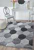 Modern Bright Colourful Vibrant Rug Bedroom Living Room Carpets Value Grey Rugs