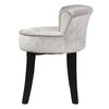 Upholstered Velvet Dressing Table Stool Chair Makeup Padded Bedroom Furniture