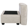 Detachable Storage Ottoman Chair Footstool Rest Stool Padded Seat Chest Entryway