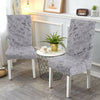 4pcs Crushed Velvet Stretch Dining Chair Seat Cover Protective Slipcover Home