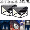 1/2/4pc LED Solar Powered Motion Sensor Light Outdoor Garden Security Wall Light
