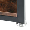 Industrial Bedside Table 3 Shelves Vintage Nightstand End Side Cabinet Stand