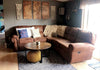 Round Industrial Coffee Table Vintage Retro Style Side End Furniture Iron Legs