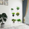 3 Layers White Ladder Shelf Bookshelf Display Rack Plant Stand Storage Foldable