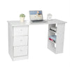 Modern 3 Drawer Computer Desk PC Laptop Study Table Office Home Workstation