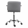 Swivel Office Chair Padded Seat Faux PU Leather Computer Chair Adjustable Height