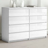 Chest Of Drawers White Black Bedroom Furniture Tall Wide Storage bedside cabinet