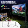 VEVOR Projector Screen with Stand 150 inch 16:9 4K 1080 HD Movie Screen Tripods