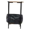 Small End Table Living Room Sofa Side Coffee/Tea Table with Fabric Storage
