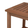 Side Table Solid Wood Indoor Outdoor Garden Patio small Coffee Pool Tables Brown