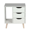 Bedside Table cabinets Luxury White 3 Drawers Bedroom Premium Quality Table UK