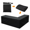 Waterproof Rattan Corner Furniture Cover Garden Outdoor Sofa Protect L Shape UK!