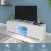 Modern LED Light TV Stand Table With Shelves High Gloss Living Room Furniture