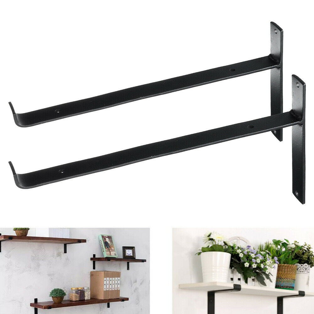 2pcs Heavy Duty Wall Shelf Brackets Scaffold Industrial Rustic Handmade Steel