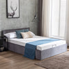 Ottoman Storage Bed Gas Lift Up 4ft6 Double Size Fabric Bed Frame No Mattress