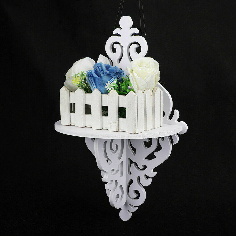 Small 2Pcs Corner Shelf Floating Wall Shelves Storage Display Books Rack Decor