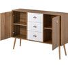 Modern Sideboard Cupboard with 3 Drawers 2 Doors Storage Cabinet for Hallway UK
