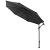 3M Garden Parasol Outdoor Sun Shade Hanging Banana Umbrella Cantilever with Base