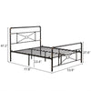 Single Double Bed Solid 3FT 4FT6 Metal Beds Frame Modern Bedroom Furniture