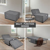 4 In 1 Sofa Bed Convertible Recliner Chair Folding Single Sleeper Lounger Grey