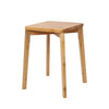 Rest Bamboo Square Stool Bathroom Spa Bath Seat Bench Kitchen Dinner Chair Home