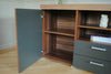 Large 2 Door 2 Drawer Sideboard Black White Grey Cupboard TV Cabinet Furniture