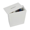 Grey/White Wooden Bathroom Storage Box Toilet Product Storage Tidy Box Unit New