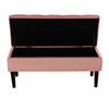 Storage Bench Ottoman Velvet Upholstered Tufted Bedroom Pouffe Stool Piano Seat