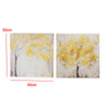 2Pcs 30x30cm Yellow Flower Trees Canvas Printing Art Picture Set Blossom