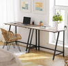 Small Computer Desk Vintage Industrial Furniture Rustic Grey Metal Writing Table
