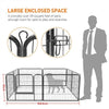 Dog Playpen 8 Panel Foldable Pet Puppy Pen Rabbit Play Fence Indoor Outdoor 60cm